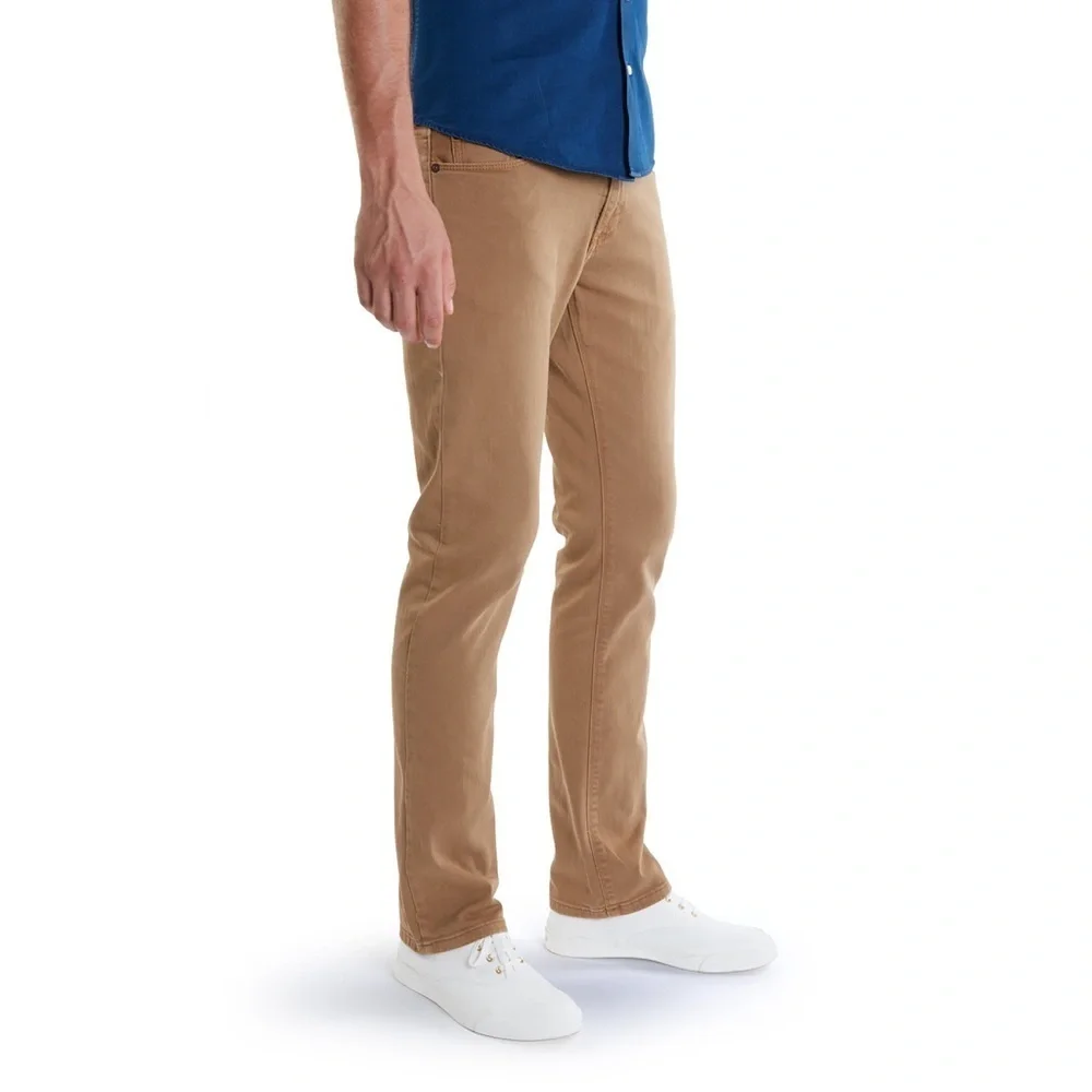 Mott & Bow Men’s Jeans Mercer Khaki Pants Twill Stretch Denim Business Size 36